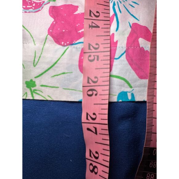 Talbots anguilla floral popover blouse womens medium spring lightweight preppy - Picture 6 of 7